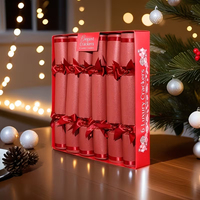 Craquelins de Noël faits main directement de l'usine, avec coups de feu, chapeau en papier et blagues en anglais