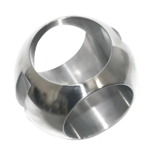 Pièce de vanne à bille usinée CNC de haute précision, vanne à bille en acier inoxydable - Product Image 2