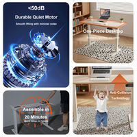 Support de bureau électrique réglable en hauteur, cadre de bureau assis-debout automatique, meilleur bureau électrique à double moteur, bureau électrique robuste