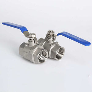 Thép không gỉ 304 316 đầy đủ cổng bóng van 2way 3Way 2PC 3PC bóng van Mini nước bóng van - Product Image 4