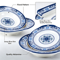 Vaisselle en mélamine de style chinois contemporain, facile à nettoyer, avec support isolant thermique, pour usage commercial dans les supermarchés