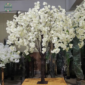 <span class=keywords><strong>El</strong></span> Árbol de Flores de Cerezo Artificial de Seda Blanca en <span class=keywords><strong>el</strong></span> Centro de la Mesa se Utiliza para la Decoración en Restaurantes de Bodas de Lujo - Product Image 6
