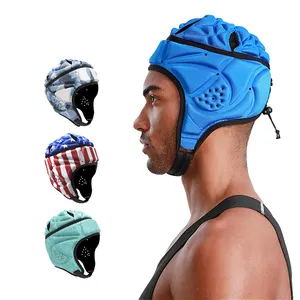 Manufacturer 7on7 soccer training rugby sport headgear football helmet for Youth Adults