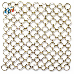 מסעדה 304 316 צ 'יינימייל טבעת רשת וילון מתכת דקורטיבי עבור מחיצה פנימית - Product Image 4