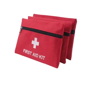 Red Poliestere Impermeabile Mini Kit di Pronto Soccorso Kit Sport Calcio Sacchetto di Primo Soccorso Kit di Primo Soccorso