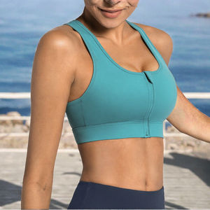 Sujetador Deportivo Ligero de Alta Calidad para Mujer, Transpirable, a Prueba de Impactos, Top de Yoga con Cierre Frontal, Estilo Simple - Product Image 2