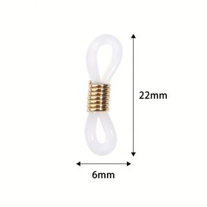 DIY Jewelry Eyewear Accessories <b>Silicone</b> Glasses Chain Non-Slip End Stoppers Eco-Friendly <b>Beaded</b> Materials Eyewear Straps - Product Image 3