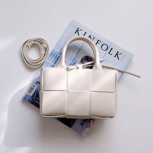 Bolso Tote Cuadrado Original 2023, de Gran Capacidad, para Mujer, de Cuero Tejido, Abierto, Simple, para el Día a Día, de Dos Capas - Product Image 2