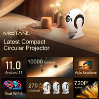 Modèle 2025 le plus récent CD200 Mini 2.4G/5G Wifi sans fil, miroir, projecteur portable Android pour cinéma maison