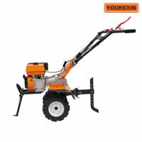 YKX Professional Mesin Pengolah Tanah Mini Berbahan Bakar Bensin Lebar 80cm Direct Drive, Pencabut Gulma Bertenaga Kecil untuk Kebun Pertanian dan Lahan Pertanian