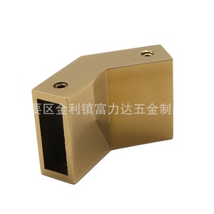 Conector de Tubo Cuadrado de 135 Grados, Esquina Dorada de Acero Inoxidable, Accesorio para Baño - Product Image 4