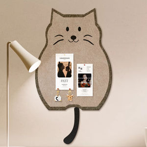Arte personalizzata della parete del gatto di feltro per la decorazione della casa unica fatto a mano Eco-Craft rimovibile decorazione della parete per camera da letto, scuola materna, ufficio - Product Image 1