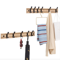Porte-serviettes mural personnalisé en zinc, porte-serviettes mural en bois