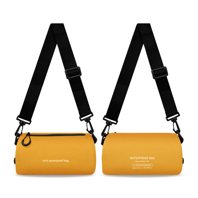 Stylish Sports Crossbody Waterproof Dry Bag Outdoor Beach Swimming TPU Portable Waterproof Cylinder Bag