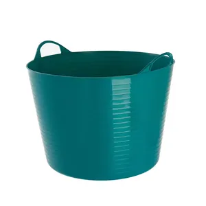 Soft 42l plastic bucket storage container without lid for sale