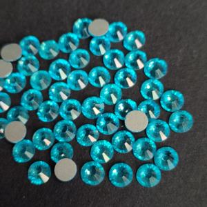 Zk SS6-SS30 Aquamarine Màu Xanh Vòng Pha Lê Phẳng Trở Lại Không-Hot Sửa Chữa Thủy Tinh Móng Tay Thạch Bạc Cơ Sở Cho Làm Móng Tay DIY Thủ Công Mỹ Nghệ - Product Image 5