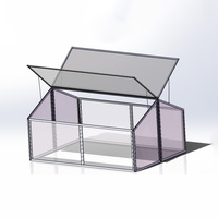 Rumah Kaca Mini Kebun Berkualitas Tinggi Harga Terjangkau dengan Rangka Aluminium Mudah Dirakit Ramah Lingkungan & Penutup PC Tahan Air