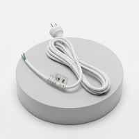 Cable de Alimentación IEC C13 con Conector a Tierra, Certificado SI 32 SII 3G, Gris Blanco, para Computadora, Monitor, TV, Impresora, Servidor, Repuesto