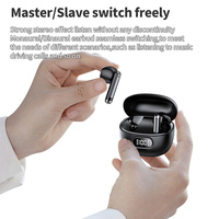 Écouteurs Stéréo Sans Fil S53 avec Affichage Numérique, Contrôle Tactile, Chargement USB-C pour Tablettes/Ordinateurs Portables - Semi intra-auriculaires