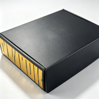 Boîtes d'expédition en carton ondulé noir imprimées sur mesure pour l'emballage e-commerce des petites entreprises avec logo, vente en gros