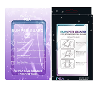 Protection de carte gradée en TPU avec panneau arrière transparent à paillettes dégradées, pare-chocs B G S avec plaque de protection arrière