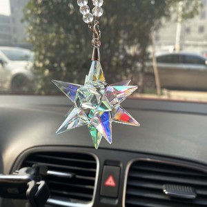 Elegant Crafted Decorative Accessory Snowflake Crystal Car Hanging Ornament for Christmas <b>Tree</b> Christmas Gift - Product Image 5