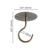 Crochets suspendus pour plafond en fer pour balcon