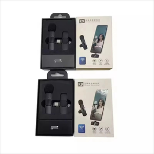 Venta al por mayor precio barato K8 K9 portátil <span class=keywords><strong>Mini</strong></span> Clip en teléfono MICRÓFONO INALÁMBRICO Lavalier micrófonos de solapa para teléfono móvil - Product Image 5