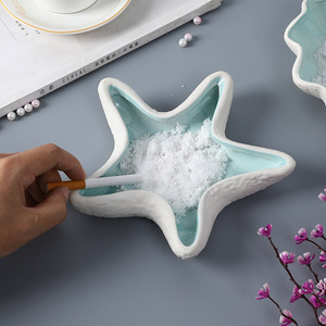 ถาดใส่เครื่องประดับเซรามิกทรงปลาดาว ของตกแต่งบ้าน สำหรับจัดเก็บสร้อยคอ กำไล เครื่องสำอาง - Product Image 3