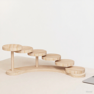 Hiện đại đơn giản bằng gỗ nhiều lớp thang tổ chức cho văn phòng hoặc phòng ngủ hiển thị công cụ kệ dụng cụ mô hình hiển thị kệ - Product Image 1
