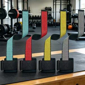 Suporte de Pulso Antiderrapante para Levantamento de Peso, Cintas de Assistência para Treinamento de Academia - Product Image 5