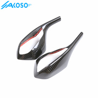 AKOSO-Couvre-rétroviseurs en fibre de carbone pur 3K pour rétroviseur latéral de moto pour BMW S1000RR 2019-2025