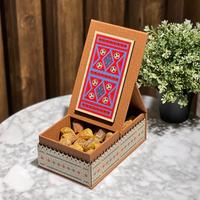 Boîte en bois magnétique en cuir pour fruits secs et friandises, cadeaux personnalisés, barre de chocolat, dessert, pâtisserie, emballage de luxe