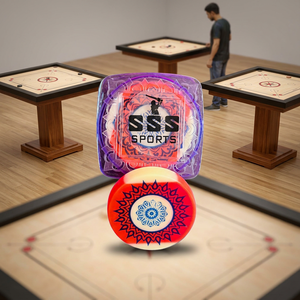 PVC Full Color <b>Carrom</b> <b>Board</b> Table Game with Custom Logo Gift Box Indoor Family Entertainment OEM ODM Striker Set - Product Image 2