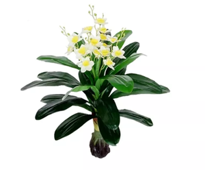 Hot bán bất động cảm ứng nhân tạo cymbidium Bướm Phong Lan giả nước với màu sắc khác nhau trang trí nội thất nhựa hoa - Product Image 4