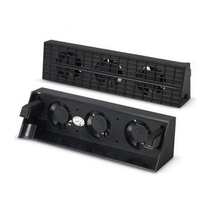 Syy พัดลมควบคุมอุณหภูมิด้านหลัง USB สำหรับคอนโซลเกมแบบบาง<span class=keywords><strong>4</strong></span>ตัวพัดลมระบายความร้อนขยายสีดำ/ สีขาว - Product Image 1