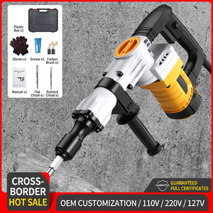 Martillo Demoledor Eléctrico 110V/220V SDS Plus, Herramienta Industrial para Demolición de Paredes con Accesorios - Product Image 4