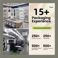 Caja de Embalaje Biodegradable Plegable Gris Morandi Moderna y de Lujo Personalizada con Estampado en Lámina Dorada para Regalos de Cuidado de la Piel
