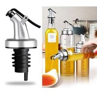 Bouchon de bouteille d'huile Bouchon de verrouillage Joint étanche Buse en caoutchouc de qualité alimentaire Pulvérisateur Distributeur d'alcool Verseur de vin Outil de barre de cuisine