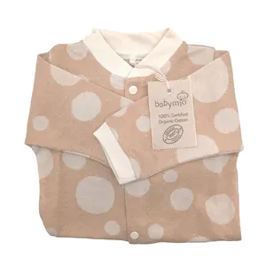 婴儿睡衣100% 有机棉Romper婴儿服装新生儿套装长袖冬季男女通用婴儿支持现货30000 CN;GUA
