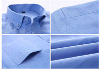 TKAN634 venta al por mayor camisa Oxford para hombre diseño Casual manga corta franela Chemise Homme 60% algodón transpirable para la temporada de primavera