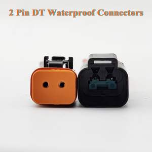 14 AWG 2 Pin DT su geçirmez konnektörler 2 tel otomotiv elektrik erkek dişi konnektör bakır PVC için araba kabloları koşum - Product Image 2