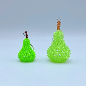 พวงกุญแจอะคริลิคผลไม้แบบ DIY สำหรับเด็ก ออกแบบตามสั่งจากโรงงาน ของตกแต่งกระเป๋าถือผู้หญิง ของขวัญแฮนด์เมดน่ารักสำหรับเด็กผู้หญิง พวงกุญแจรูปลูกแพร์ - Product Image 1