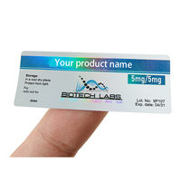 Étiquettes personnalisées pour flacons en verre de 3 ml et 10 ml avec logo holographique VS-047, impression de flacons de 10 ml