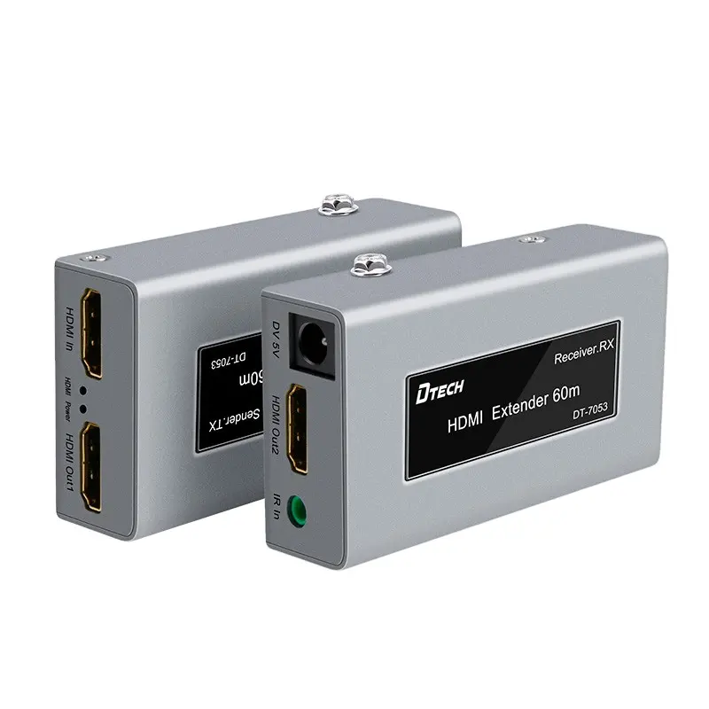 Dtech Pabrik Terbaru 1080 P Bagus Chip CCTV IR 60 M HDMI Extender