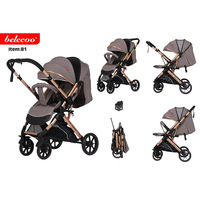 Poussette d'été portable ultra-légère pour enfants, parapluie pliable avec grande roue arrière pouvant s'asseoir ou s'allonger