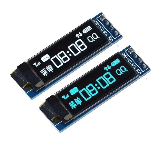 EParthub  0.91 Inch OLED Display Module 128x32 IIC SSD1306 White Blue Yellow Screen Compatible with 3.3V 5V Arduino Raspberry Pi