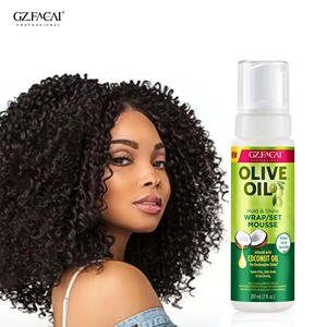 <span class=keywords><strong>Mousse</strong></span> <span class=keywords><strong>coiffante</strong></span> pour cheveux à l'huile d'<span class=keywords><strong>olive</strong></span> et de noix de coco, spray fixant fortifiant pour boucles, réduit la sécheresse et les frisottis - Product Image 3