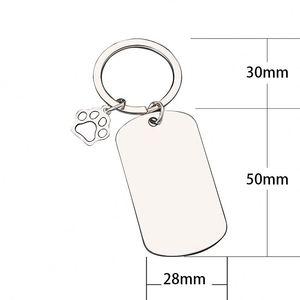 Creative Vintage Style <b>Rose</b> Gold Stainless Steel Keychain Blank Tag T-shirt Blouse Shape Custom Personalized Engraved Letters - Product Image 2