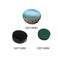Nouvelle Idée de Produit OEM Bijoux Personnalisés Bonbons Personnalisés Mini Boîte à Thé de Stockage en Métal Click Clack Round Tin Box Print logo Wholesale